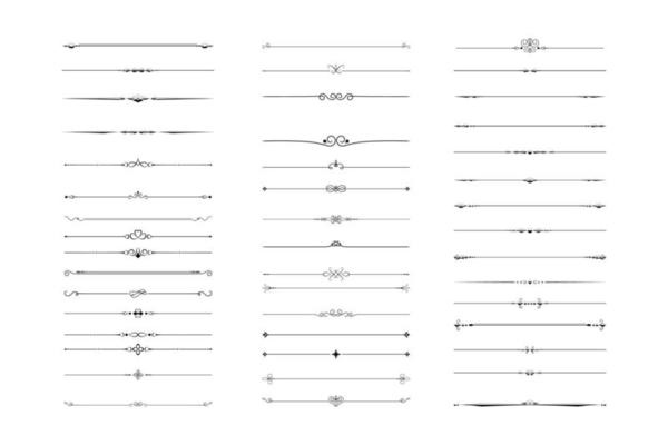 Set of Divider Book Page