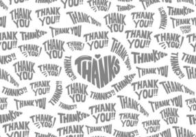 thanks thank you doodle lettering hand drawing seamless pattern doodle background vector