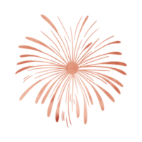 Copper Metallic Firework png