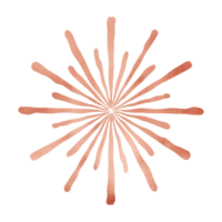 Copper Metallic Firework png