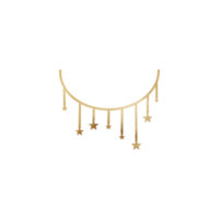 goldmetallische Ziersterne png