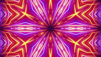 vj loop blau neon kaleidoskop. nahtlose Animation. video