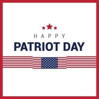 USA Patriot day design with flag vector