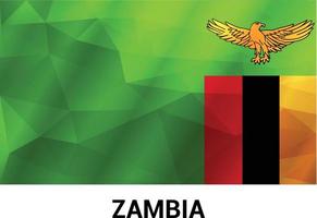 vector de tarjeta de diseño del día de la independencia de zambia