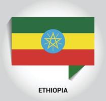 Ethiopia flag design vector