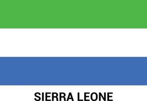 Sierra Leone flag design vector