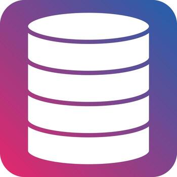 estilo de icono de base de datos vector