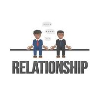 business african relationship design character with text vector