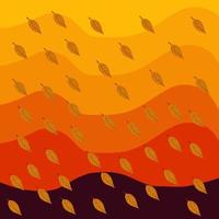 Seamless Pattern with Autumn Leaves on Abstract Background. Eps10 Vector