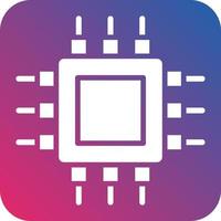 Cpu Icon Style vector