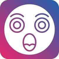 Shocked Icon Style vector