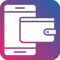 Digital Wallet Icon Style vector