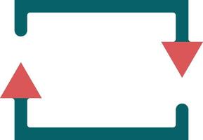 Rectangular Arrow Icon Style vector