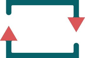 Rectangular Arrow Icon Style vector