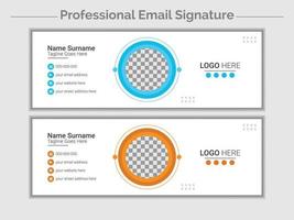 Email Signature Template vector