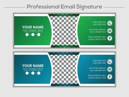 Email Signature Template vector