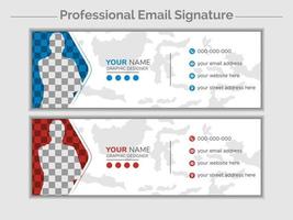 Email Signature Template vector