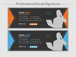 Email Signature Template vector