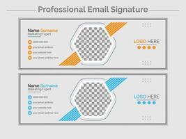 Email Signature Template vector