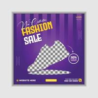 New collection fashion sale instagram post template vector