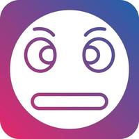 Rolling Eyes Icon Style vector
