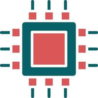 Cpu Icon Style vector