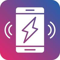 Wireless Charging Icon Style vector