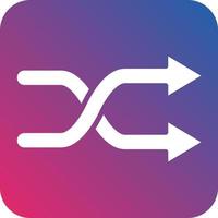 Shuffle Icon Style vector