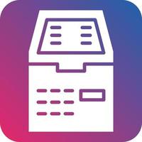 Atm Machine Icon Style vector
