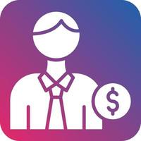 Accountant Icon Style vector