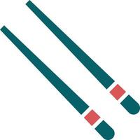 Chopsticks Icon Style vector