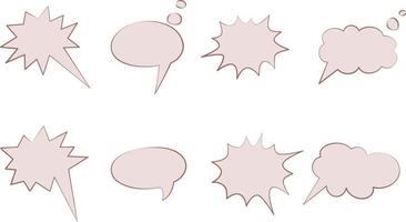 set of speech bubbles vector