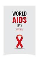 World AIDS Day Poster Design vector