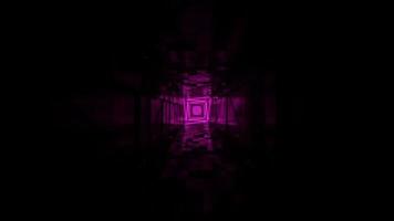 Flying in a tunnel with flashing red fluorescent lights. Infinitely looped animation. video