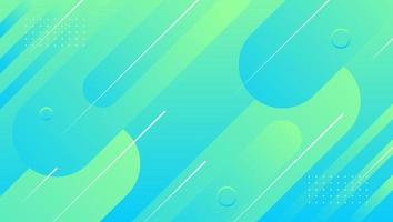 Gradient green blue abstract geometric background vector