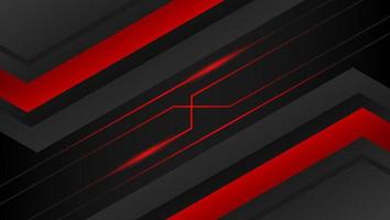 Abstract geometric line red and black background vector