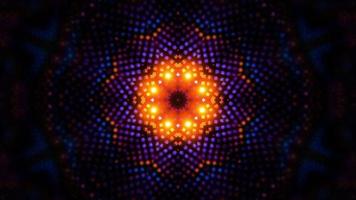 Background of multicolored cubes oscillating from a musical beat. Infinitely looped animation. video