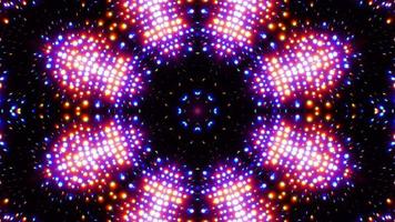 Multicolored dots moving to the beat of the music. Infinitely looped animation. video