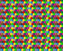 background of different colors of a hexagon vector