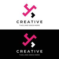 diseño creativo elemento de logotipo abstracto letra inicial x geometría o monograma en estilo moderno.logo para negocios, identidad, empresa, vector