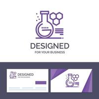 Creative Business Card and Logo template Chemistry Lab Chemistry Lab Education Vector Illustration