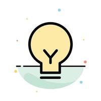 Light Bulb Basic Ui Abstract Flat Color Icon Template vector