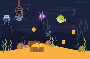 Underwater Game Vector Elements