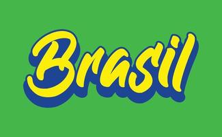 Brazil banner design. Brazilian colors with flag elements. vector