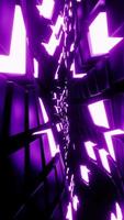 3D vertical background loop. Abstract wave flowing background with glowing lights. Metaverse and Sci-Fi video