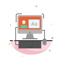 Arrow Refresh Reload Computing Abstract Flat Color Icon Template vector