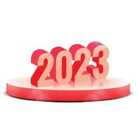 2023 new year card celebration holiday background vector