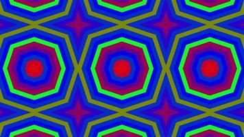 Colorful Transforming Stripe Shapes Tile Pattern Art Loop video