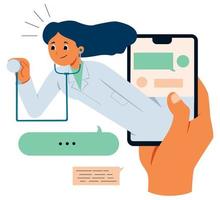 Online Medical Check Up vector