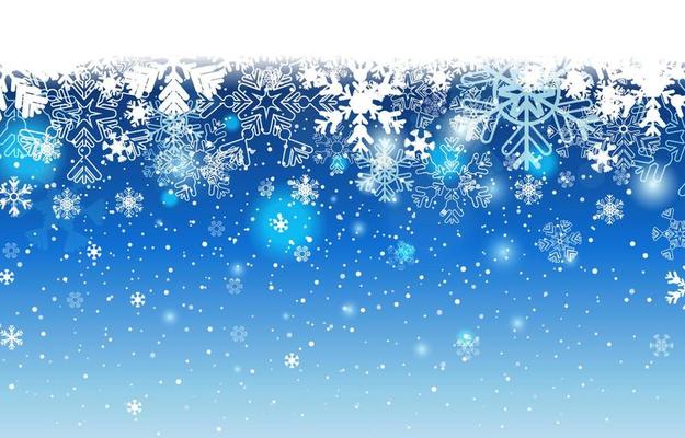 Beautiful Winter Snowflakes Background